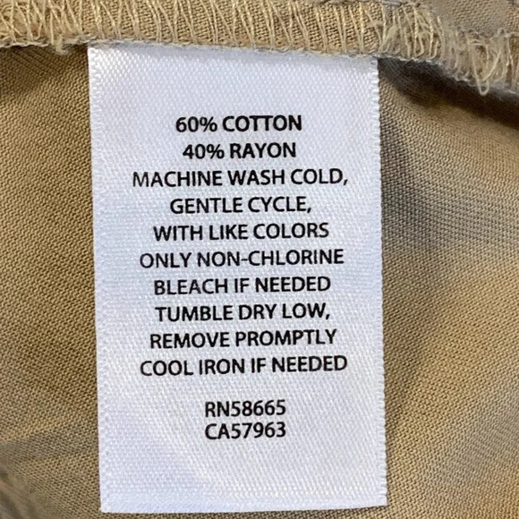 Abound‎ Women's Twill Balloon Leg Pants In Beige Nougat Size 4X NWT - Picture 9 of 13